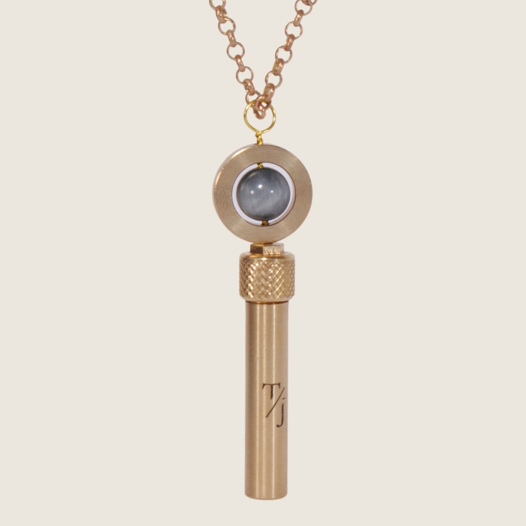 TAAKO Amazonite Bead Secret Pendant Necklace